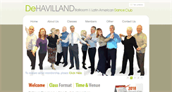 Desktop Screenshot of dehavillanddanceclub.co.uk
