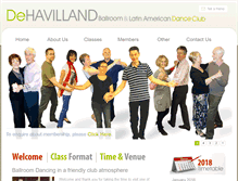 Tablet Screenshot of dehavillanddanceclub.co.uk